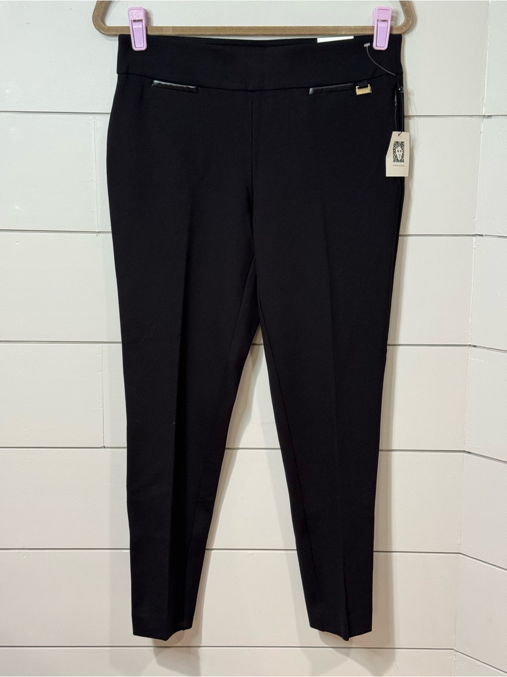 NEW Anne Klein Dress Pants - Classic Pull-On Trousers Size M